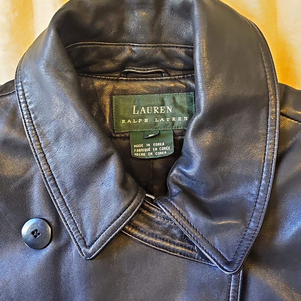 Lauren Ralph Lauren Black Leather Jacket